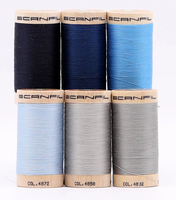 Organic Cotton Sewing Thread Set - Frosty Winter (30/2wt)