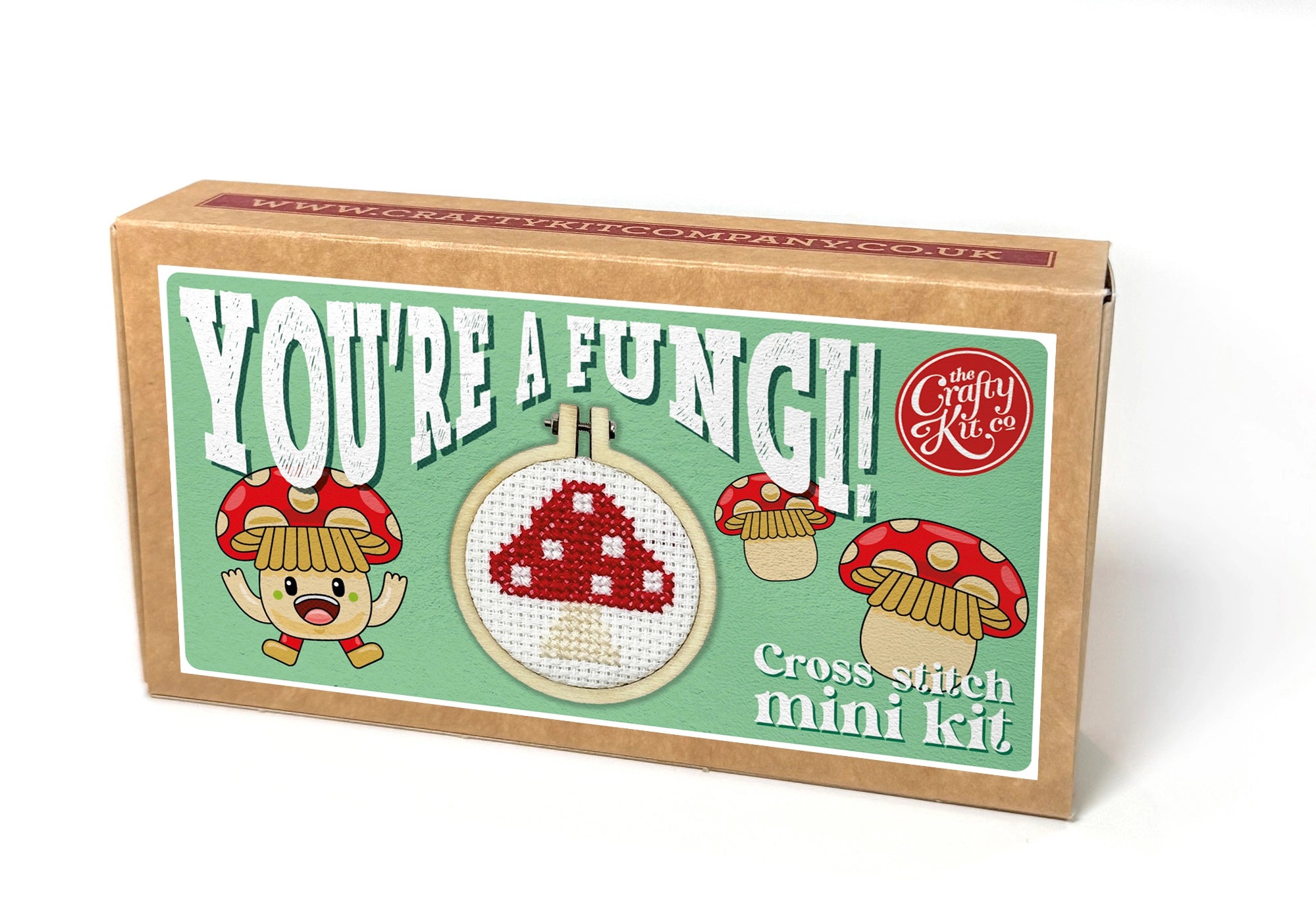 Mini Matchbox Cross Stitch Kit - You're a Fungi – Snuggly Monkey