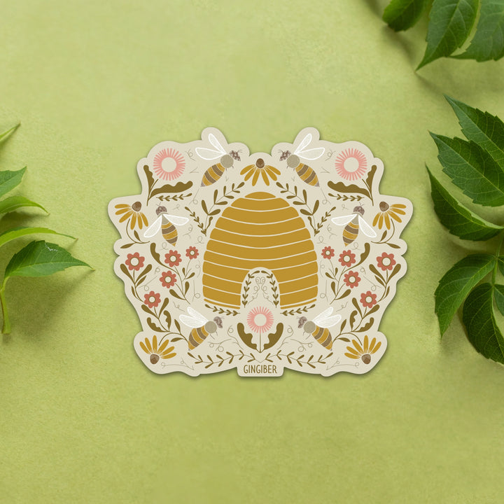 Beehive Vinyl Sticker