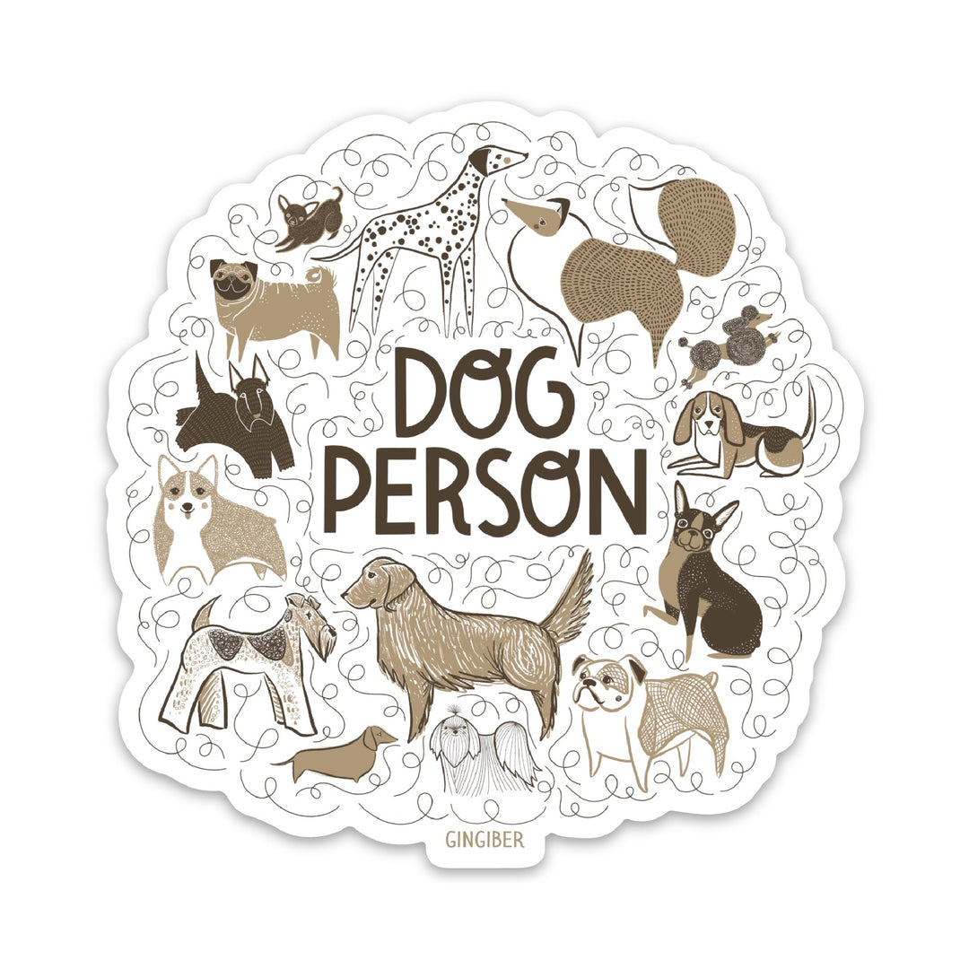 Dog Person Vinyl Sticker