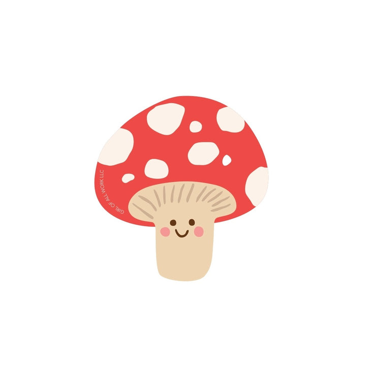 Cute Mushroom Vinyl Sticker