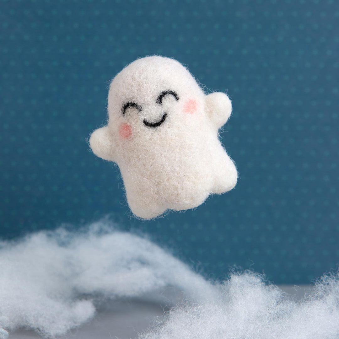 Happy Ghost Mini Needle Felting Craft Kit