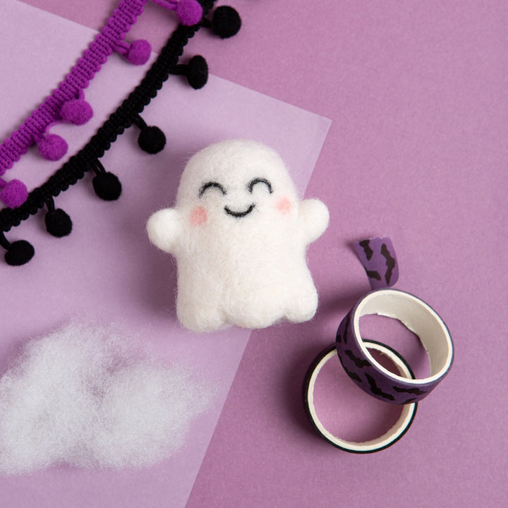 Happy Ghost Mini Needle Felting Craft Kit