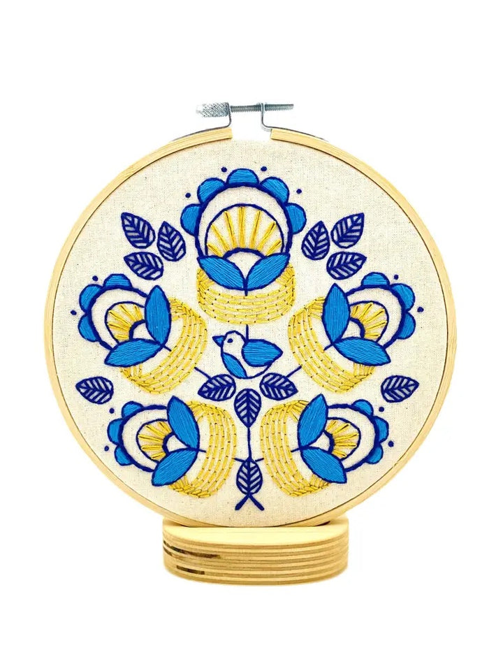 Golden Rings Embroidery Kit