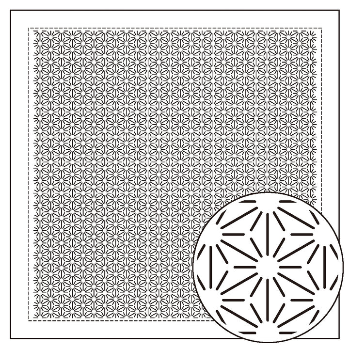 Hitomezashi Sashiko Sampler - Asanoha (H1146/H2146)
