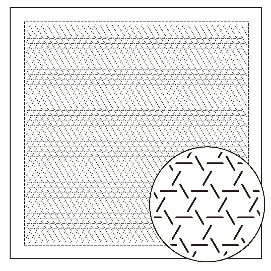 Hitomezashi Sashiko Sampler - Kagome (H1147/H2147)