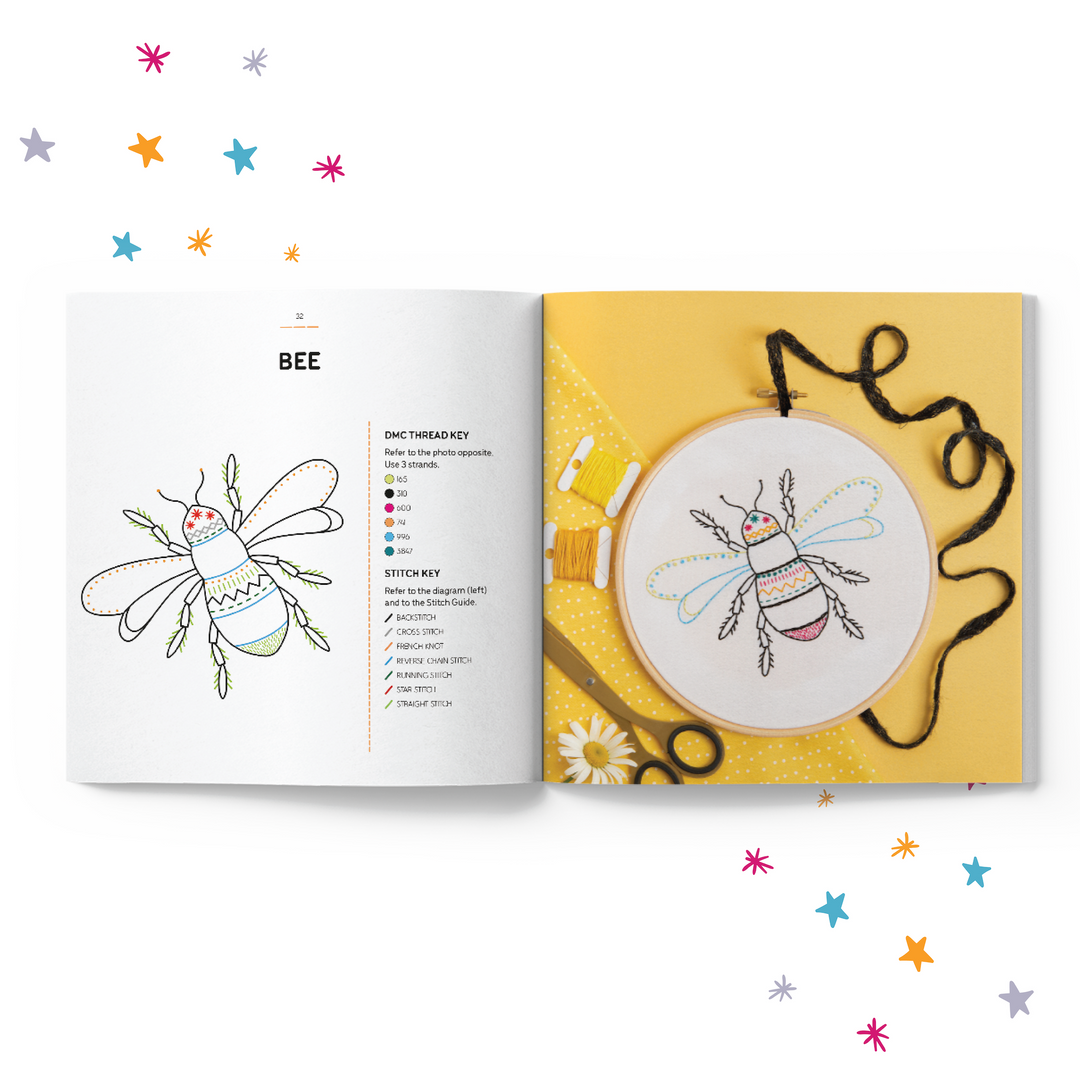 Embroidery Made Easy: Awesome Animals Iron-on Patterns Book