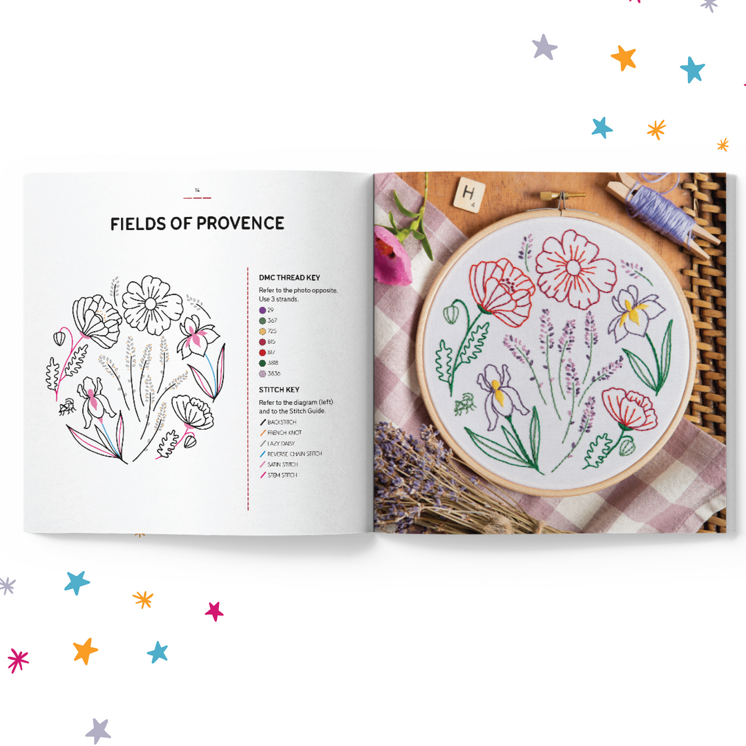 Embroidery Made Easy: Botanical Bliss Iron-on Patterns Book