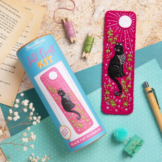Black Cat Bookmark Felt Craft Kit