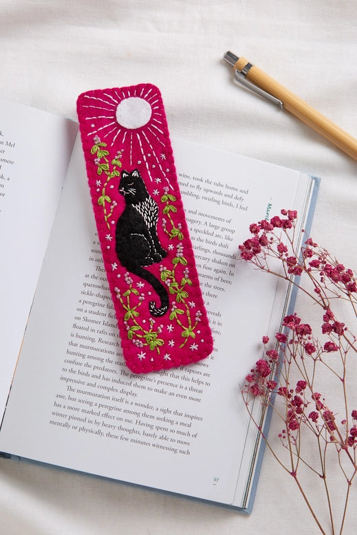 Black Cat Bookmark Felt Craft Kit