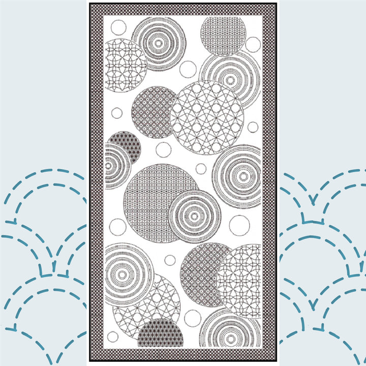 Large Sashiko Panel - Circle Sampler
