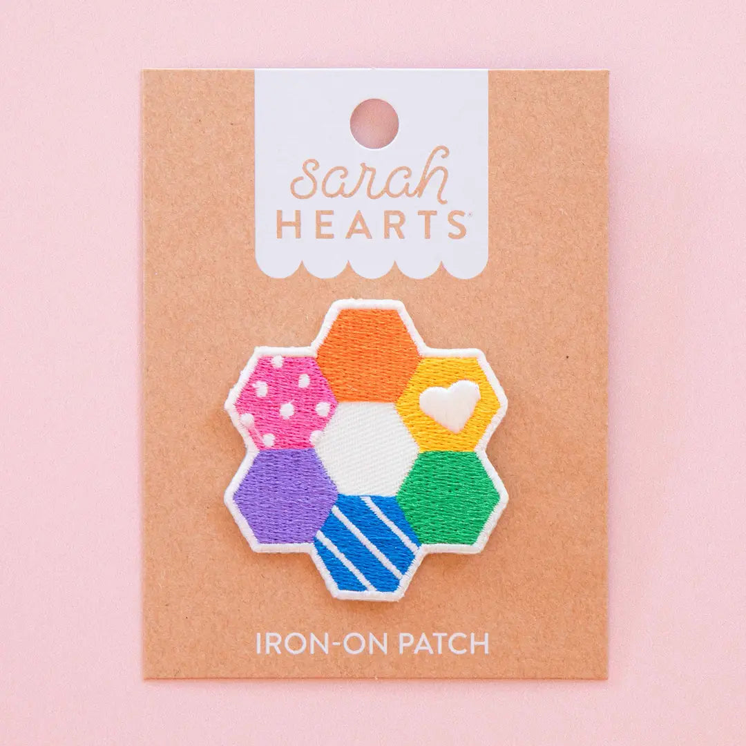 Hexie Quilt Iron-on Patch