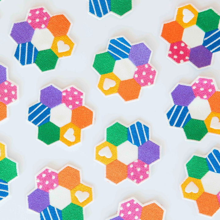 Hexie Quilt Iron-on Patch