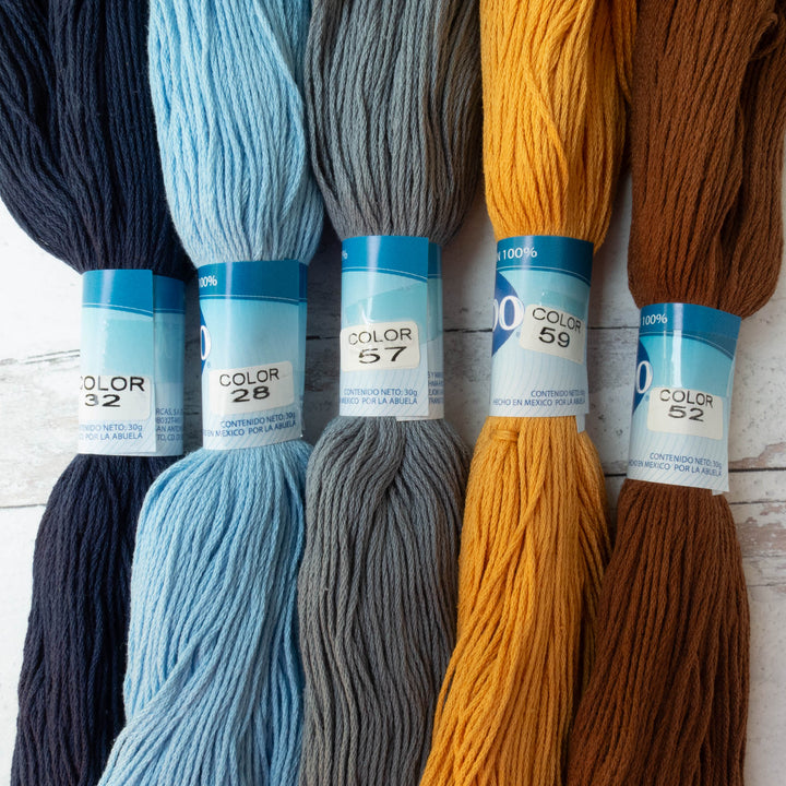 Hilo Vela El Globo Embroidery Thread Set - Acapulco