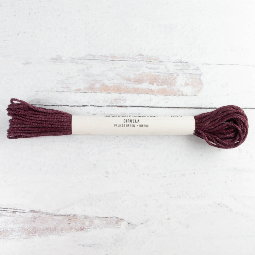 Natural Dyed Cotton Embroidery Floss - Ciruela (121)