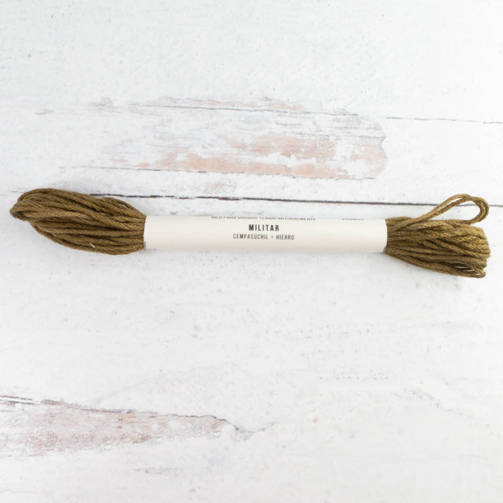 Natural Dyed Cotton Embroidery Floss - Militar (110)