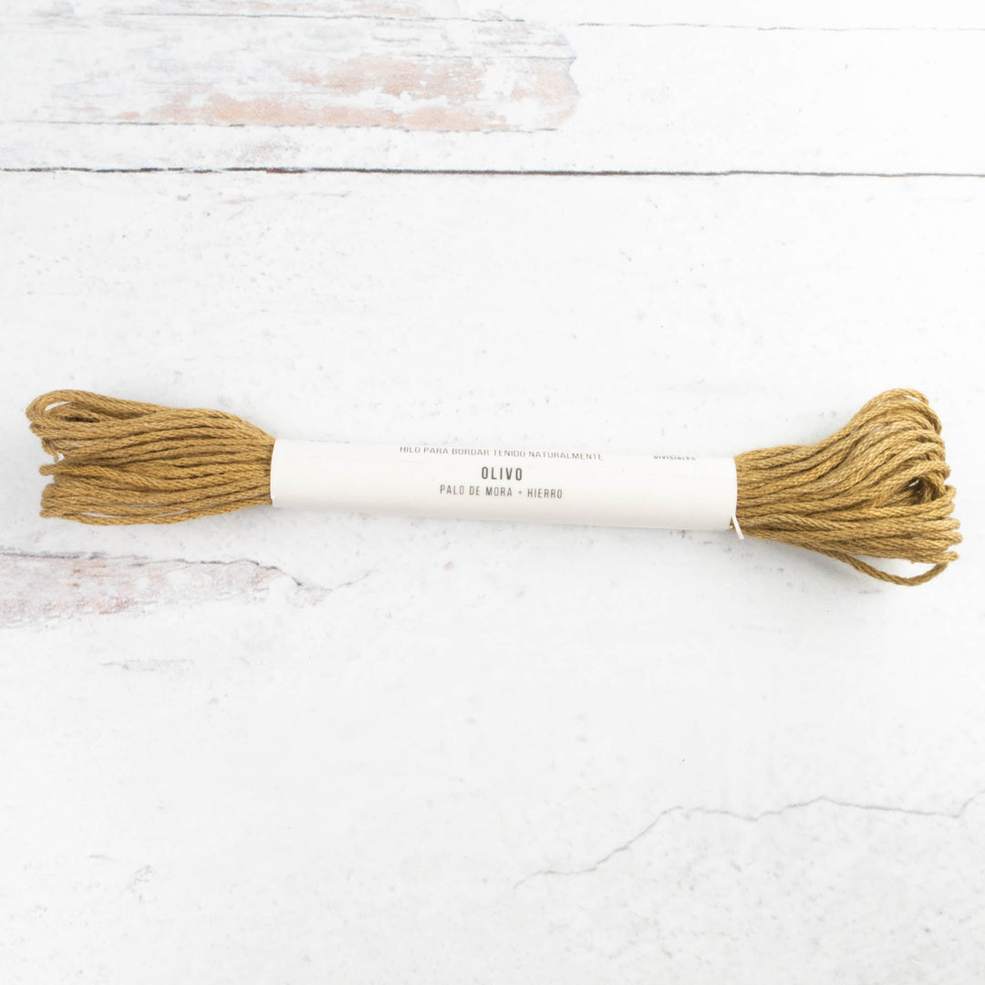 Natural Dyed Cotton Embroidery Floss - Olivo (109)