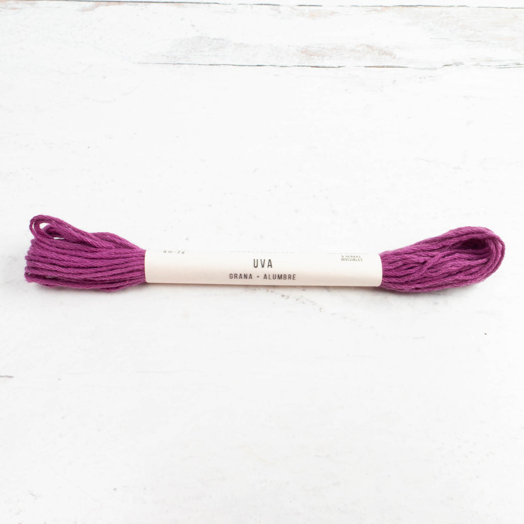 Natural Dyed Cotton Embroidery Floss - Uva (134)