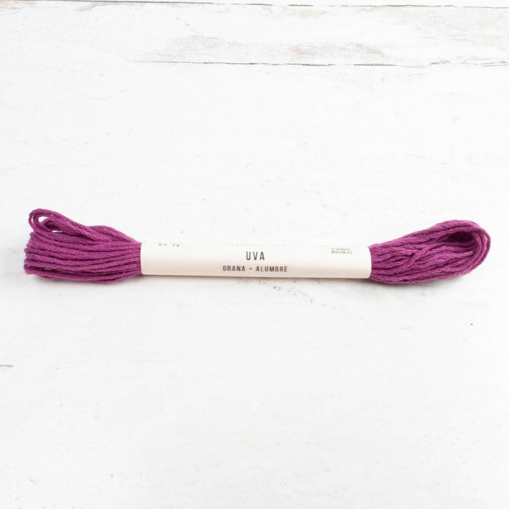 Natural Dyed Cotton Embroidery Floss - Uva (134)