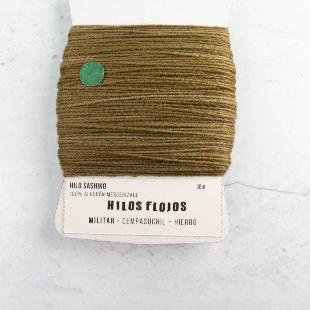 Natural Dyed Sashiko Thread - Militar (210)