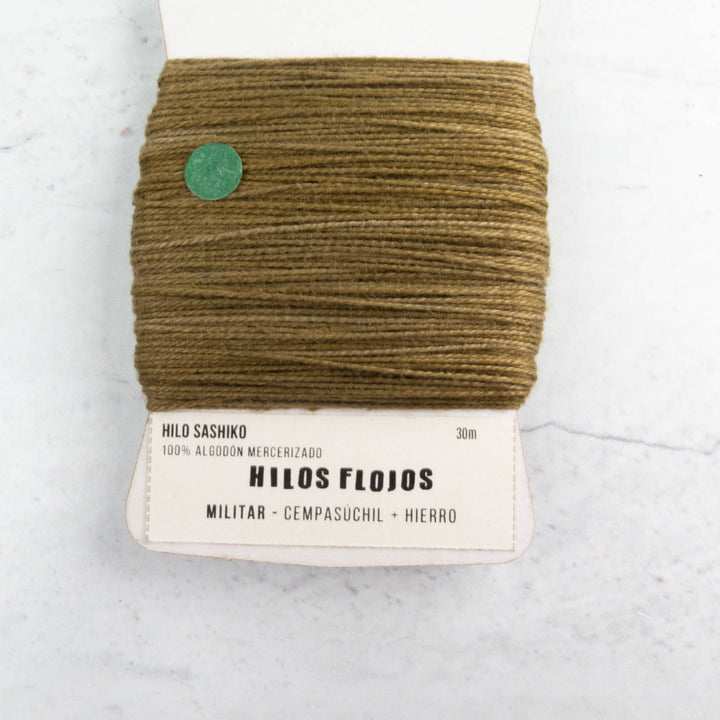 Natural Dyed Sashiko Thread - Militar (210)