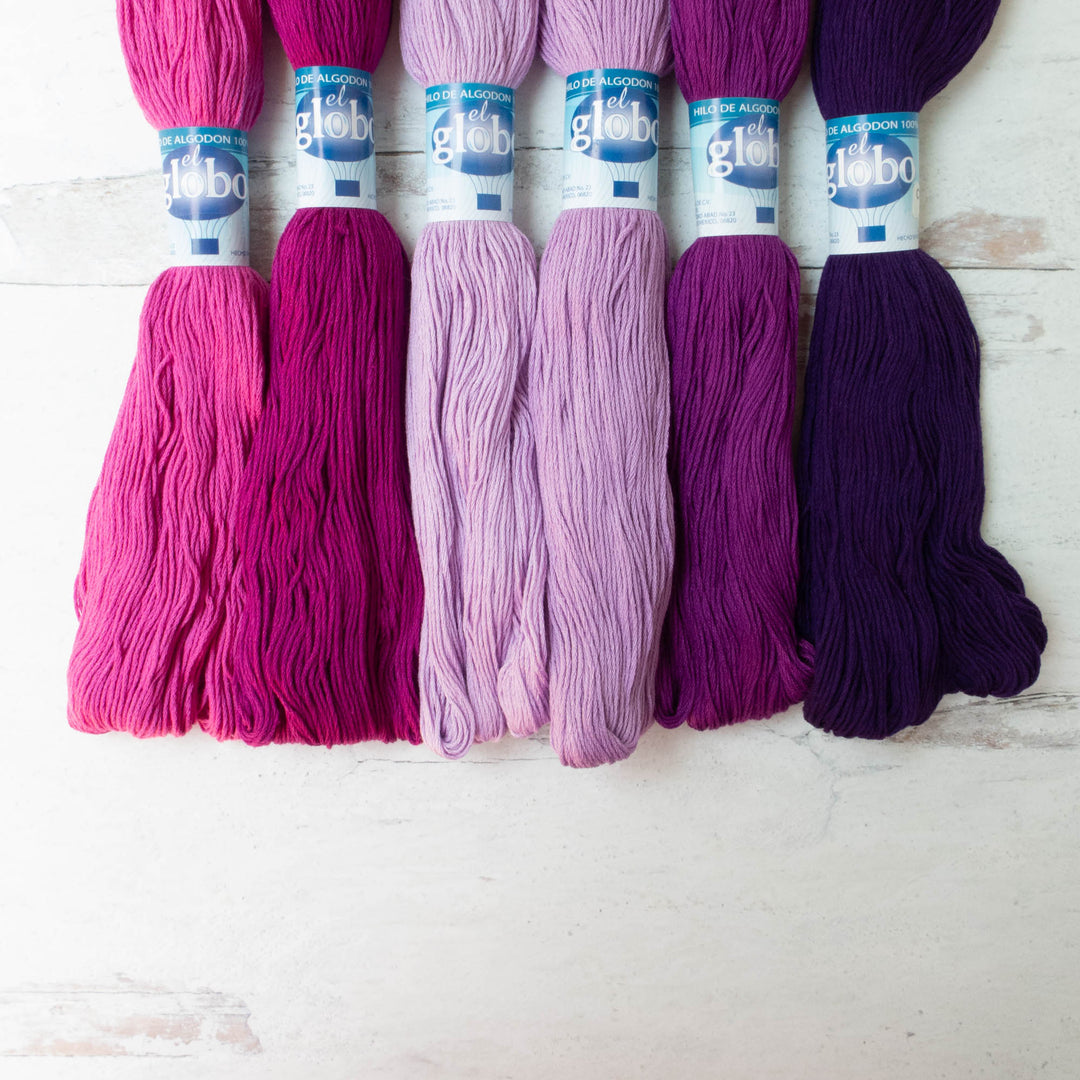 Hilo Vela El Globo Embroidery Thread - Purples