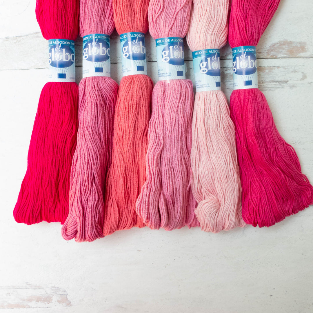 Hilo Vela El Globo Embroidery Thread - Pinks