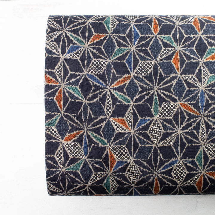 Nara Homespun :: Wagara Stars in Navy (NHS3D14)