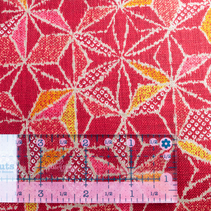 Nara Homespun :: Wagara Stars in Red (NHS3D13)
