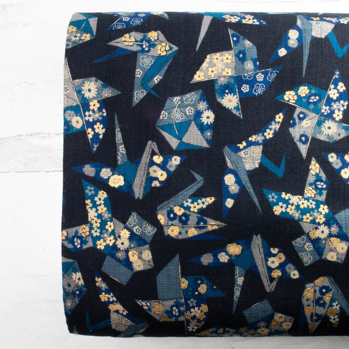 Nara Homespun :: Origami Navy (NHS1D25)
