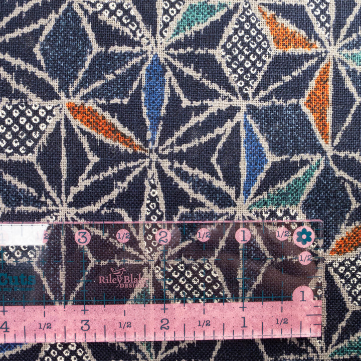 Nara Homespun :: Wagara Stars in Navy (NHS3D14)