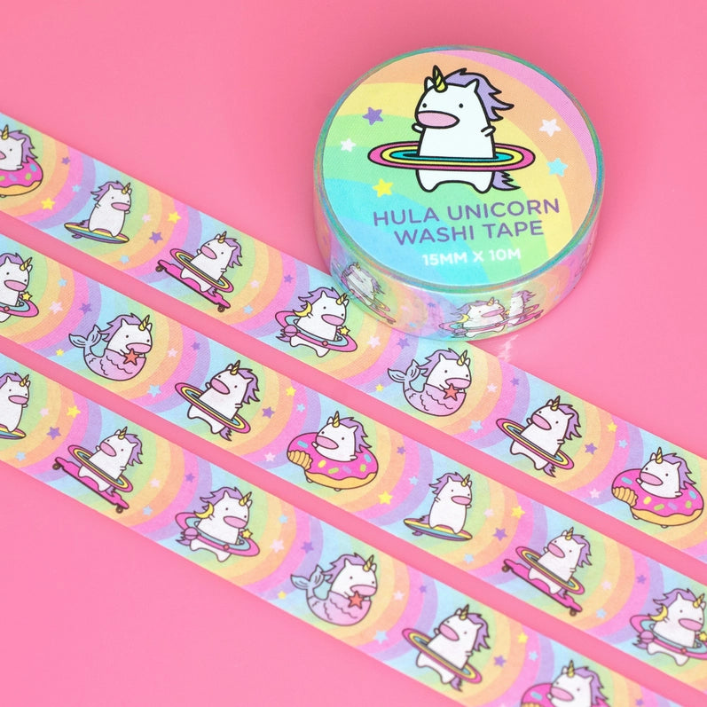 Hula Unicorn Washi Tape