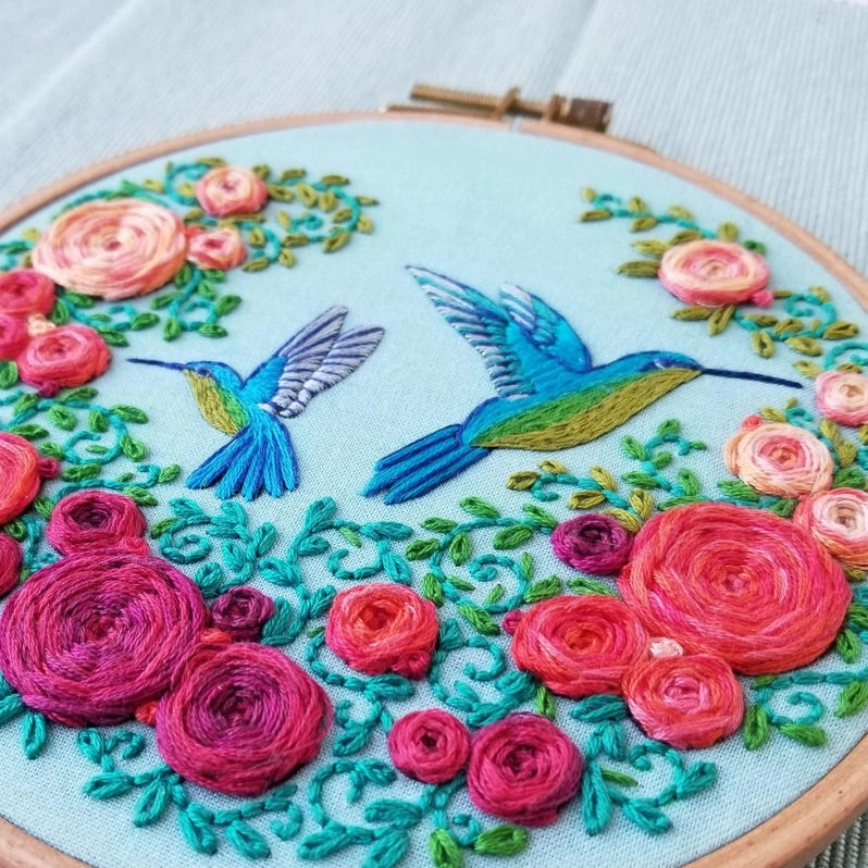 Summer Birds Embroidery Kit