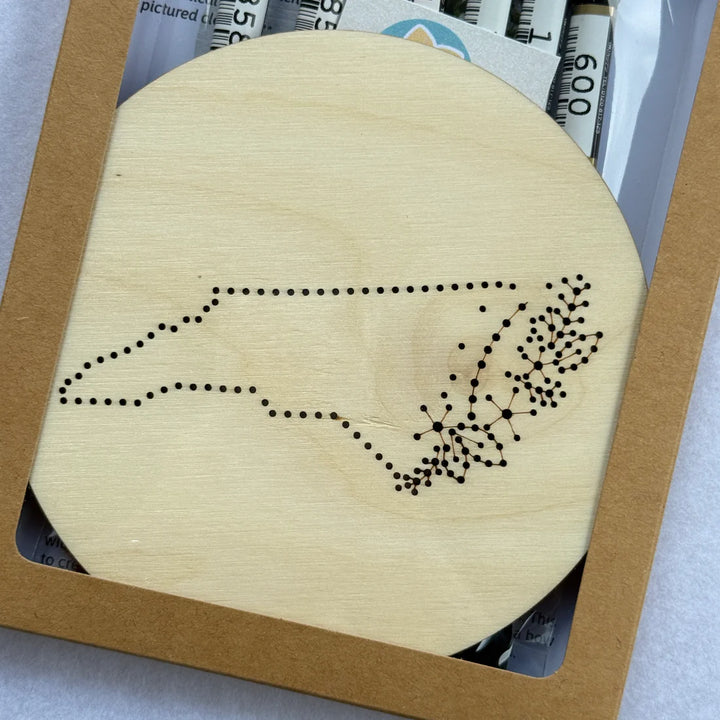 North Carolina Wooden Disk Embroidery Kit
