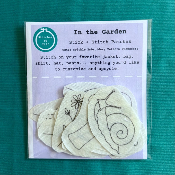 In the Garden Stick & Stitch Embroidery Patterns