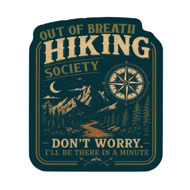 Hiking Club Vinyl Sticker
