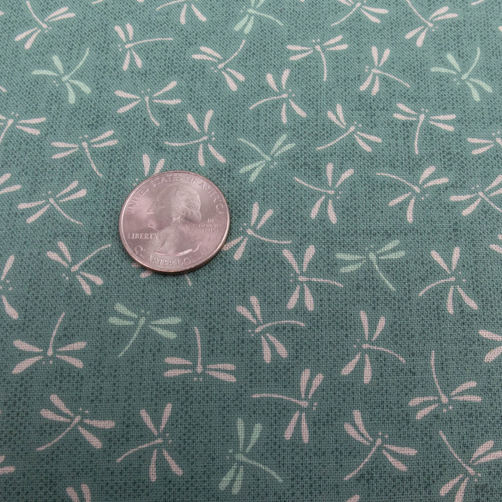 Sevenberry Japanese Cotton Fabric - Dragonflies on Teal (SBK2D72)