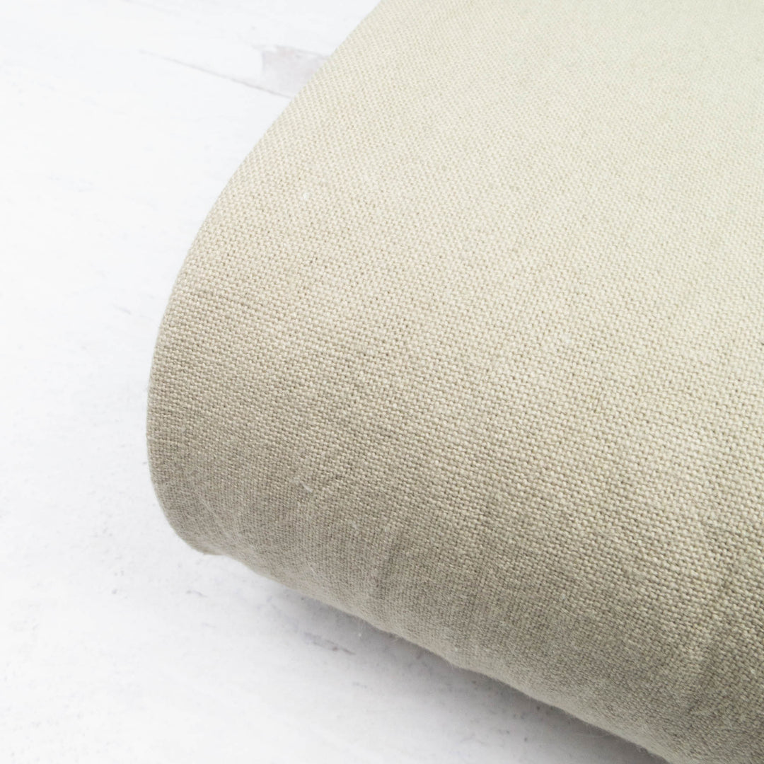 Cotton Linen Blend Canvas - Pale Sea Foam Green (CLC50)