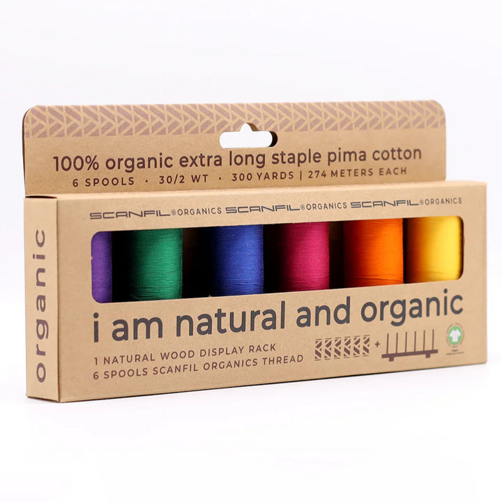 Organic Cotton Sewing Thread Set - Jewel Tones (30/2wt)