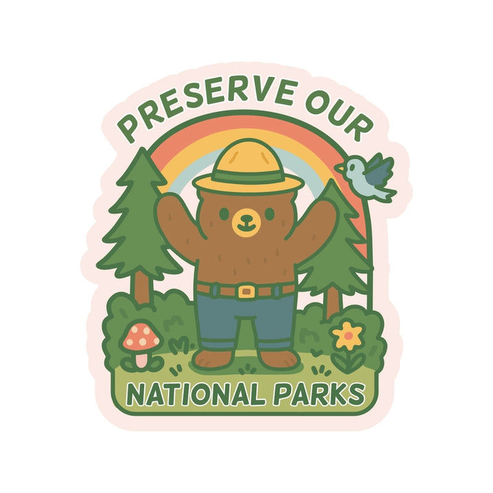 Preserve Our National Parks Vinyl Stickers