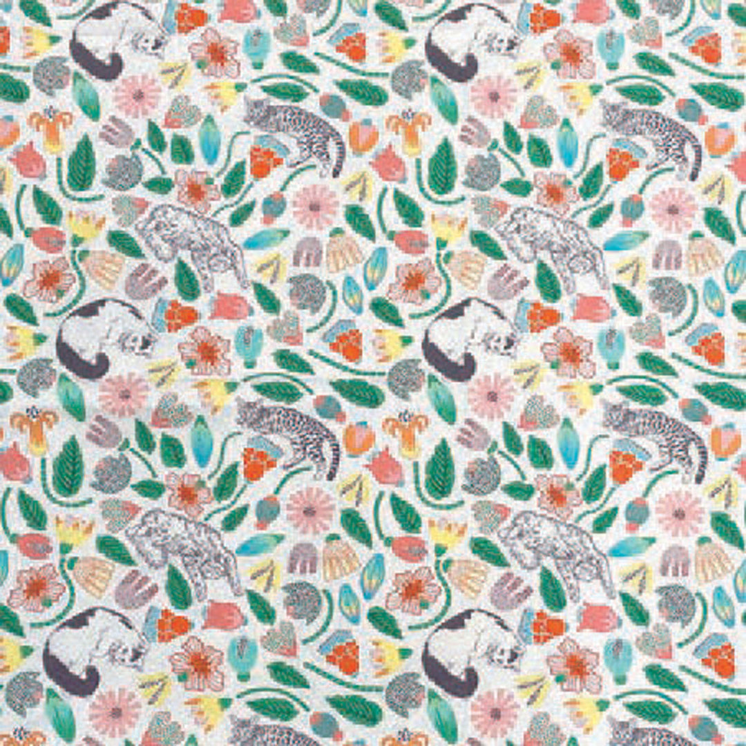 Japanese Cotton Fabric - 365 Cat Garden (KOK17103A)