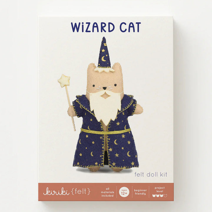 Wizard Cat Doll Felt Embroidery Kit
