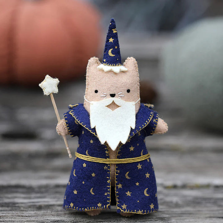 Wizard Cat Doll Felt Embroidery Kit
