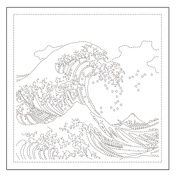 The Great Wave of Kanagawa Sashiko Sampler (2094)