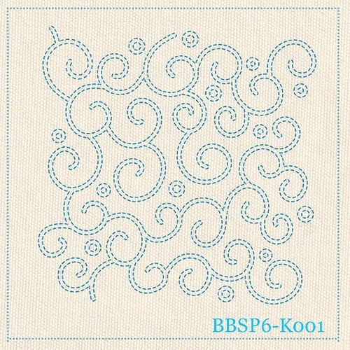 Karakusa Pre-Stenciled Sashiko Sampler