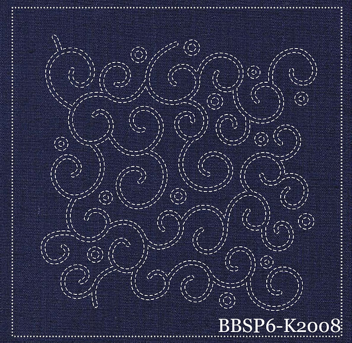 Karakusa Pre-Stenciled Sashiko Sampler