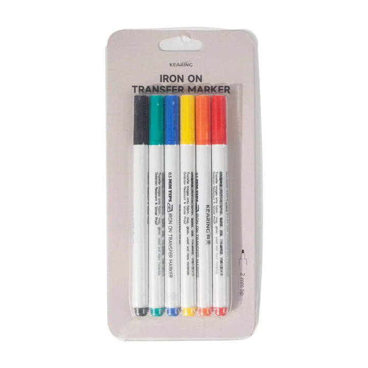 Embroidery Fine Tip Iron On Transfer Pen Multi-Color Set