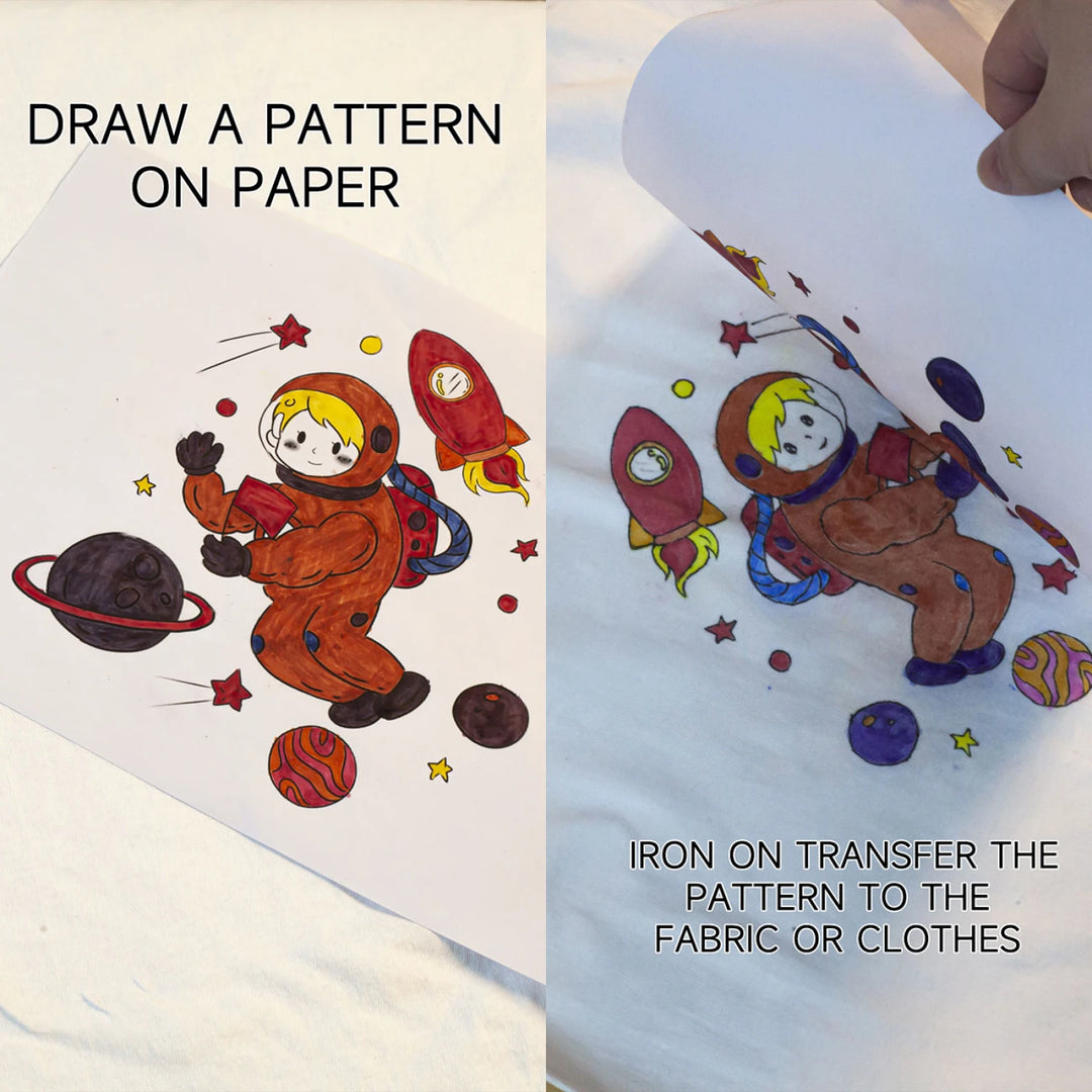 Embroidery Fine Tip Iron On Transfer Pen Multi-Color Set