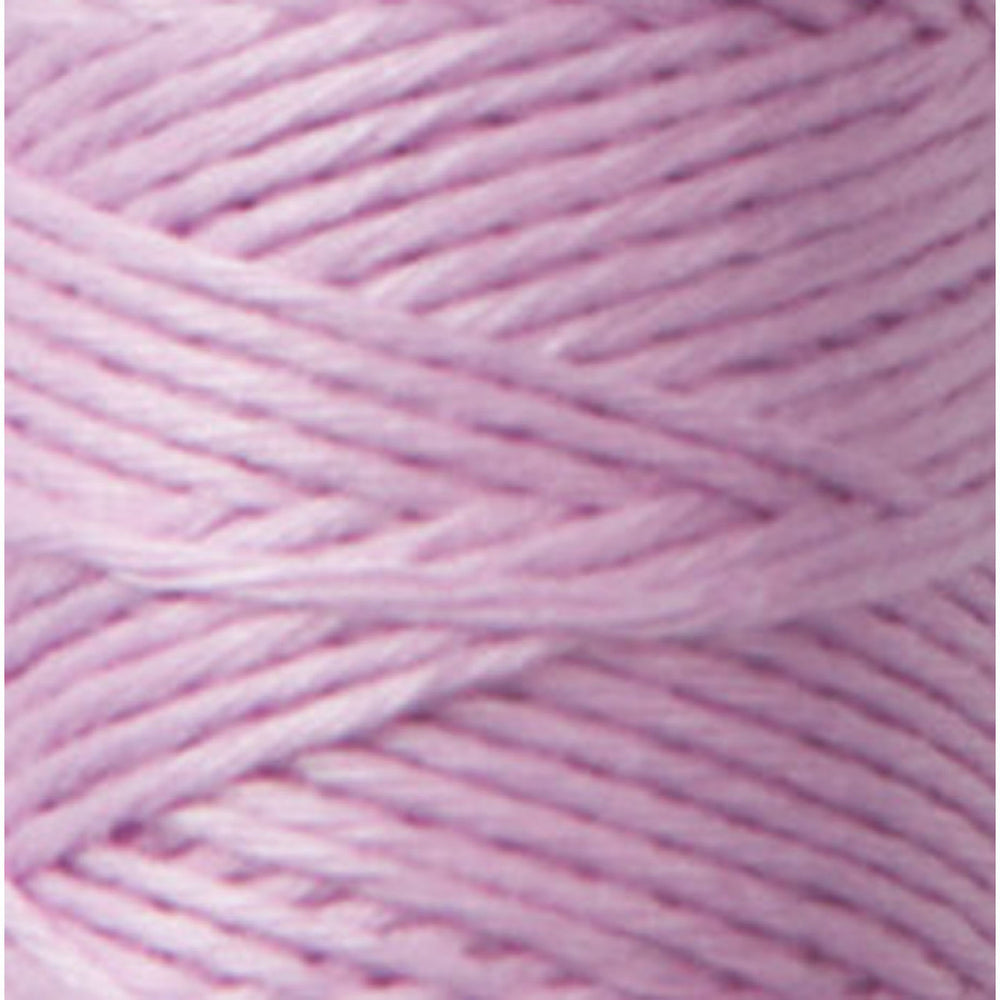 Close-up view of soft, finely twisted Cosmo Hidamari Sashiko Thread - Dusty Pink (#22) showcasing its smooth texture, perfect for Japanese craft supplies and sashiko embroidery projects.