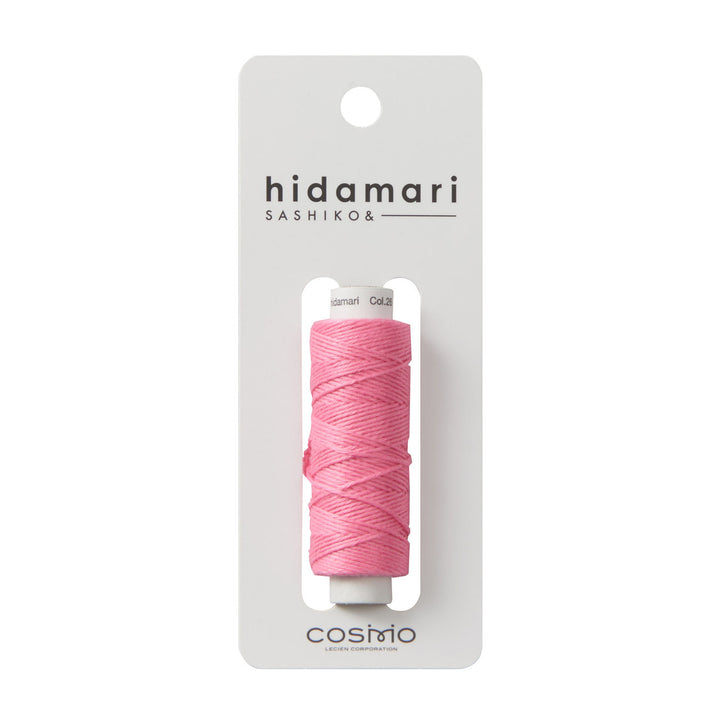Cosmo Hidamari Sashiko Thread - Cosmos Field (#26) in vibrant pink, premium Japanese embroidery thread ideal for sashiko, needlepoint, and modern needlework projects.